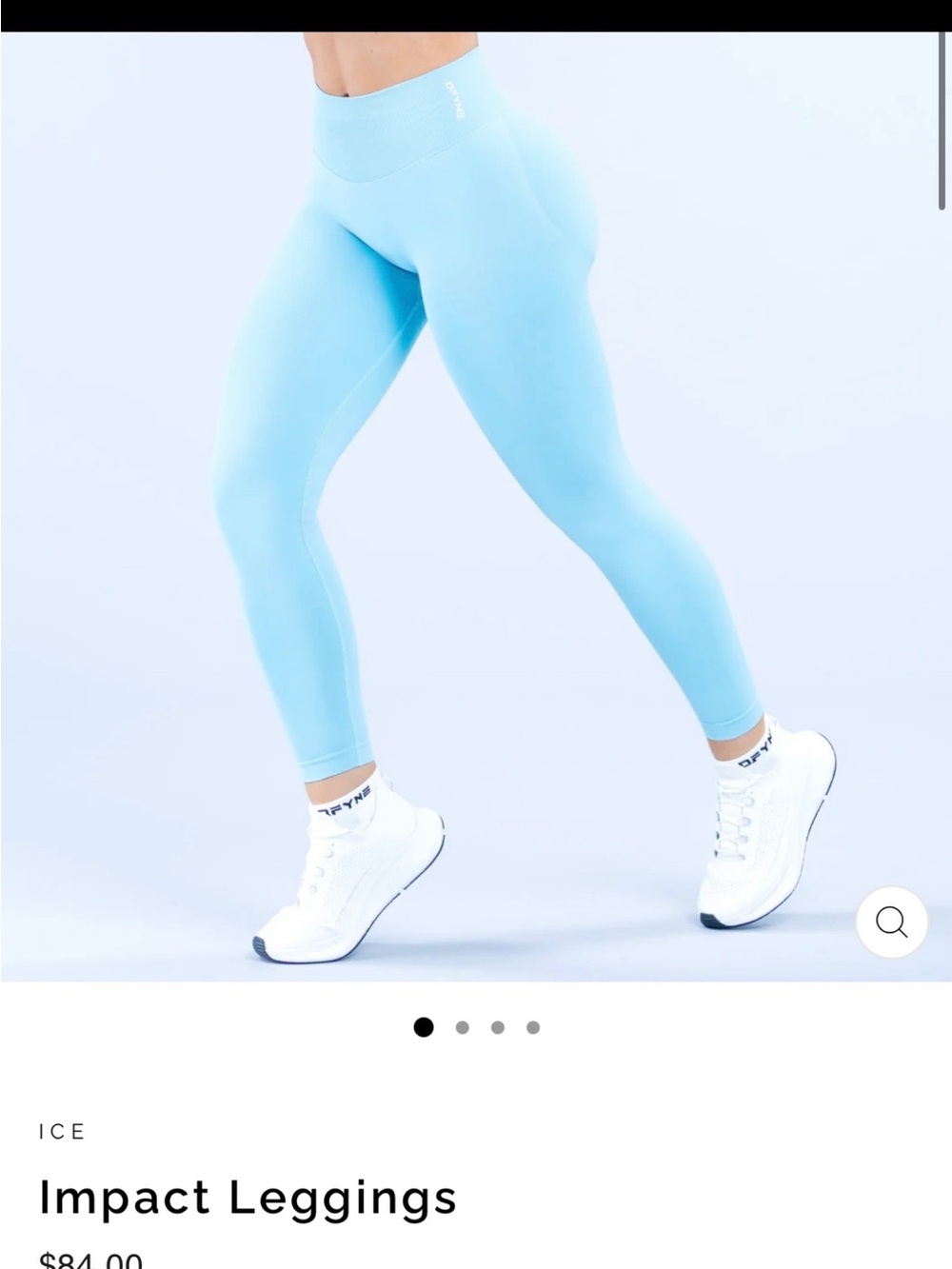 ICE Impact Leggings — Ice Blue High-Rise Performance Legging